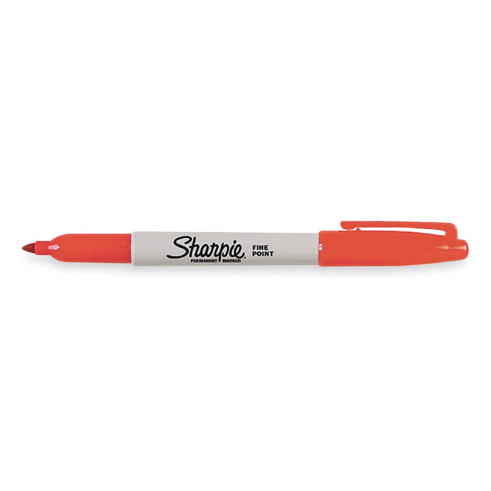 SHARPIE 30002 Permanent Marker,Red,PK12 1JU52