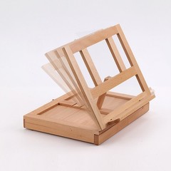 Wooden Table Easel Box W/ Storage Drawer Portable Artist Easel Painting Supplies