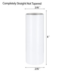 YOUKE OLA 10 Pack Sublimation Tumblers Bulk Straight Skinny Tumbler Blanks 2…