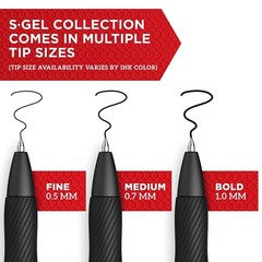 Sharpie S Gel Pens 4 Pack No Smear No Bleed Writing Instrument Blue 0.1 lbs