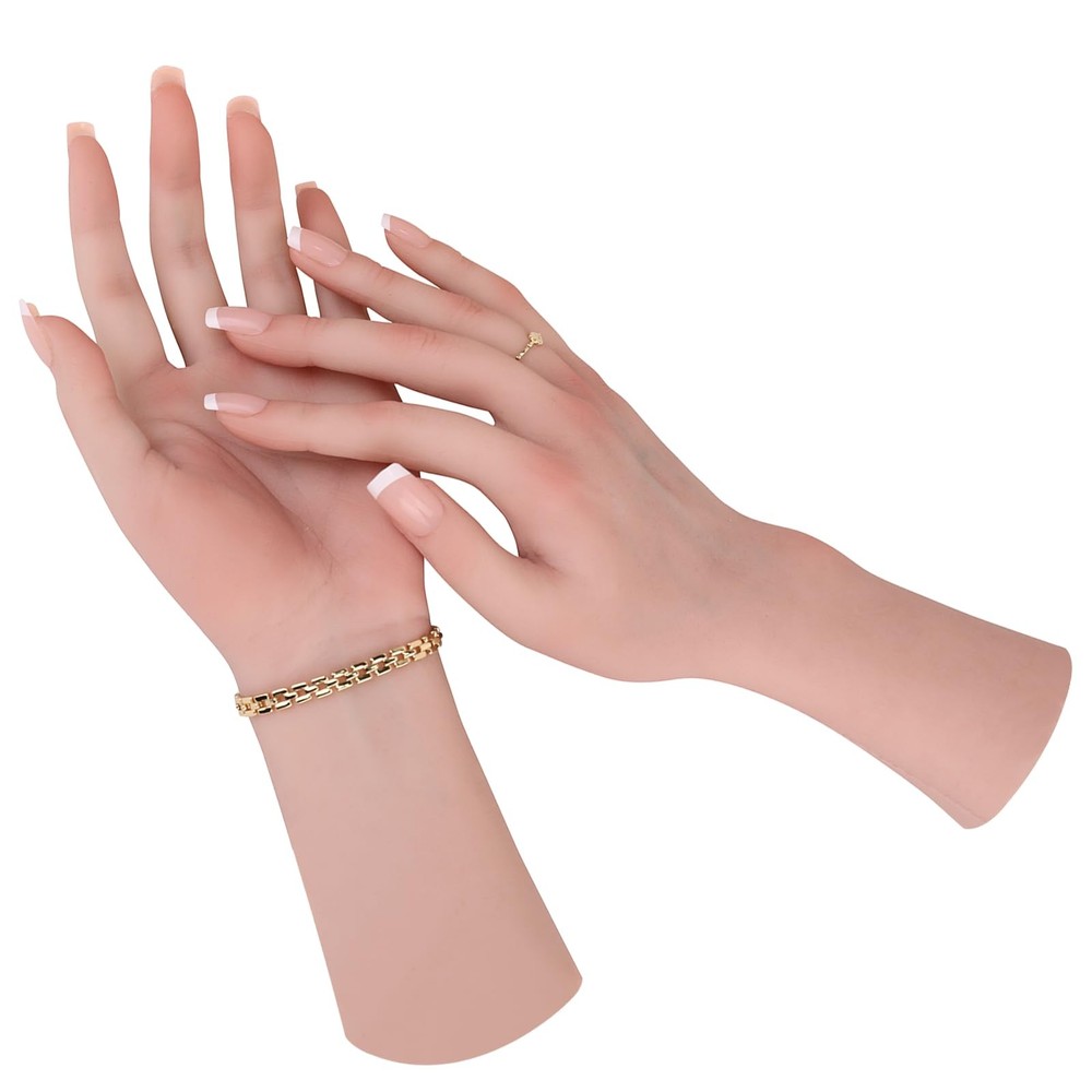 Realistic Silicone Female Hand Life Size Female Model Hand for Showing Jewelr…