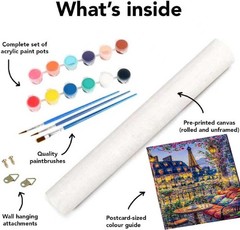 Paint by Numbers Kit for Adults Beginners, City View Art Adult Paint by Numbe…
