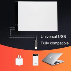 Ultra-thin A4 Size Portable USB LED Artcraft Tracing Light Box Copy Board Bright