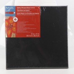 Artist Loft 12” x 12″ Black Gallery Wrapped Canvas New Artist Level 2