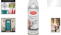 Krylon 11oz Clear Gloss Coating – Permanent UV Protection for Art Projects