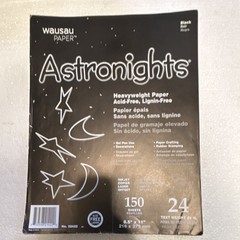 Wausau Paper Astronights Heavyweight Black Sheet Paper 8.5 x 11 in