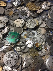 50 Grams Vintage Watch Parts Steampunk DIY Jewelry Art Crafts Watch Plates