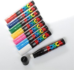 Uni Posca Extra Bold Marker, White (PC17K.1) 1 Count For Artists Professionals