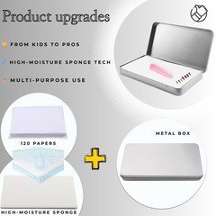 MOTOFITOOL Stay Wet Palette for Acrylic Painting, 7.9″ x 4.3″ x 0.8″, White