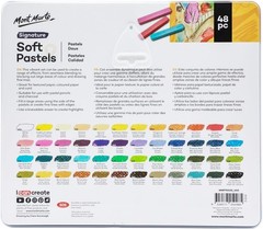 Vibrant 48-Piece Soft Pastel Set with Storage Tin