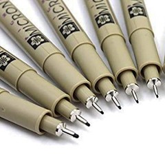 Archival pigment ink for artist, Pen 01 Black marker felt tip pen, sketch and…