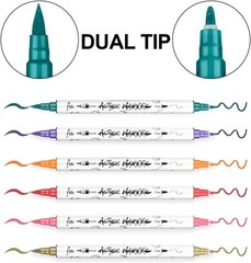 Artistic Freedom: 24-Color Dual-Tip Acrylic Marker Set for Endless Creativity