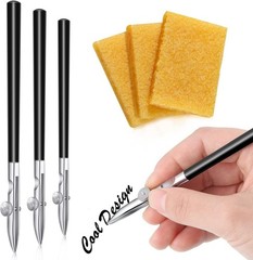 6 Pieces Art Ruling Pen 3 Sizes Masking Fluid Pen and 50 X 35 X 5 Mm Glue Residu