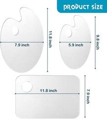 Versatile 3-Piece Acrylic Paint Palette Set – Perfect for Families & Artists