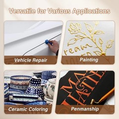 Fine Line Paint Pen 0.5mm Touch Up Applicator Tool for Car Scratch Chip Repair