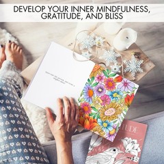 Adult Coloring Books 2 Pack Mindfulness Gratitude Inspirational Quotes Relaxatio