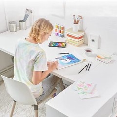 Watercolor Paper Bulk 8.5×11 inches 160 Sheets 180gsm Artist Paper – Watercol…