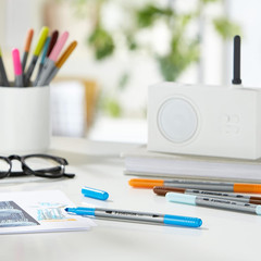 Double-Ended Fiber-Tip Pens, Non-Permanent Ink, Fine & Bold Writing and Coloring