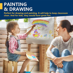 Perkhomy Craft Paper Roll 17.5″ X 1,200″ White Kraft Easel Paper for Gift