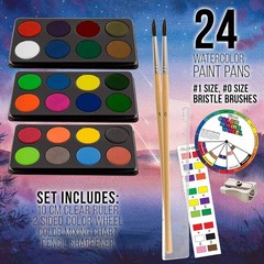 Ultimate Artist Gift Set – Watercolors, Oil Pastels, Brushes
