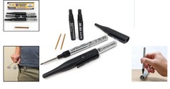 Versatile Black Permanent Markers: 2 Pack with Ink & Tips for Professionals