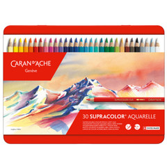 Caran d’Ache Supracolor Artist Quality Soft Water Soluble Colour Pencil 30 Set