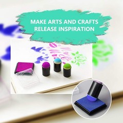 Finger Sponge Daubers with Storage Box for Painting Chalk Ink Craft 40 Pcs