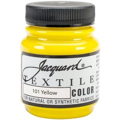 Jacquard Textile Paint 2.25 Oz Yellow for Clothes, Furniture Upholstery, Shoes