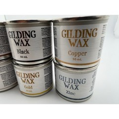 Dixie Belle Gilding Wax 50ml Finishes: Gold Silver Bronze Copper Zinc Black