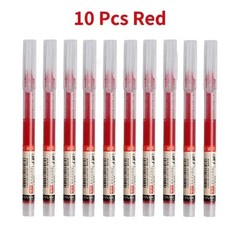 10Pcs/set High Quality Needle Type Gel Pens Straight Liquid Ballpoint Pen Kawaii