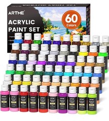 NEW Artme Acrylic Painy Set – 60 Colors.- 60 2 fl oz Bottles