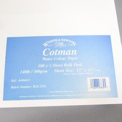 Winsor & Newton Cotman Watercolour Paper 100x Sheet block 140lb (300gsm)
