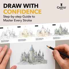 Castle Art Supplies 120 Colored Pencils Set | Soft Core Colored Leads for Adult