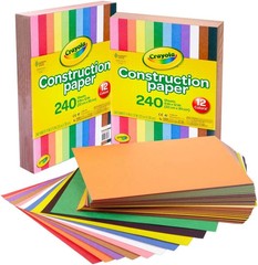 Construction Paper Bulk Art Paper for School Projects 480 Sheets 10 Colors, 9×12