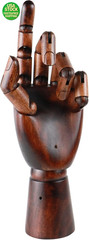 10.2″ Wooden Artist Hand Model Left Mannequin for Drawing Art Display