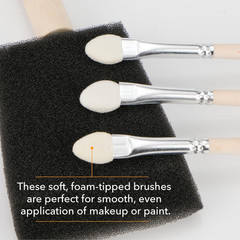50 Pack Foam Paint Brushes 0.35″- 2″, Assorted Sizes, Foam Brushes for Painting