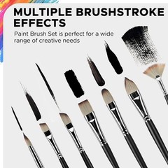 Brand New 25-Piece Art Supplies Set Black