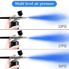 Black Rechargeable Cordless Airbrush Kit Portable Handheld Compressor Tool