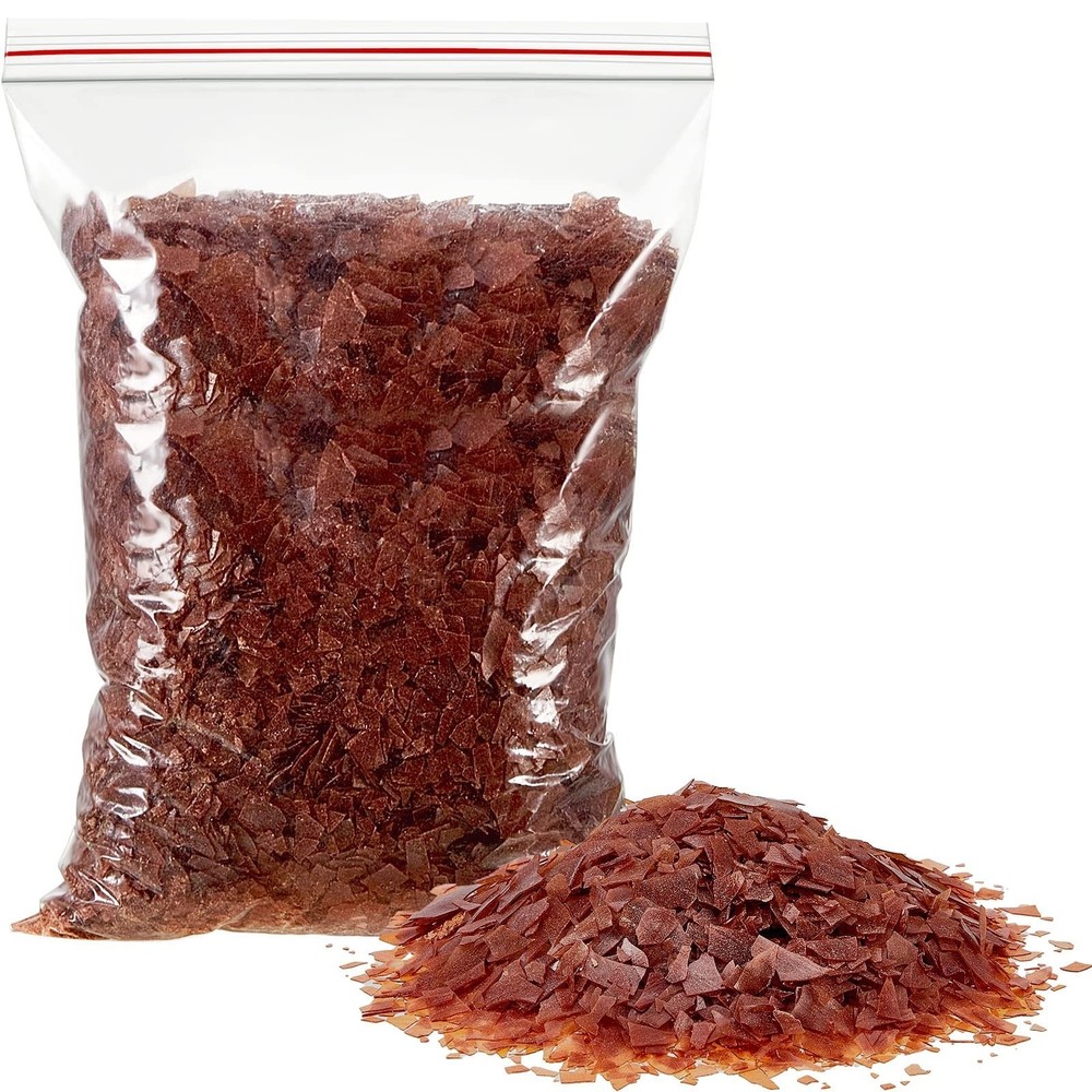 1.1 Lb Brown Shellac Flakes Wood Finish Craft Painting Polish Supplies 17.6 oz