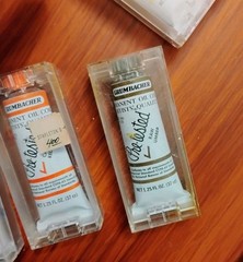 Lot Of 5 Vintage Grumbacher Pre-tested Oil Paint Tubes 1.25 Fl. Oz. NOS