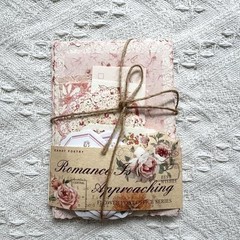 100PCS Vintage Floral Scrapbook Paper,Textured Paper Assorted Set, Special