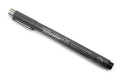 XEOK01-49 Sakura Microperm 01 Permanent Marker, Black, 0.25mm Needle, Pack of 1