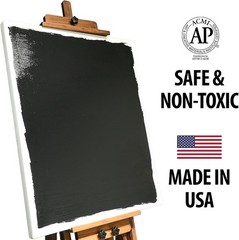 Non-Toxic 32 oz Black Acrylic Gesso – Ideal Surface Prep for Artists & Hobbyists