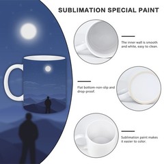 36Pcs 11oz Sublimation Blank Ceramic Coffee Mugs 11 oz – 36 count – White