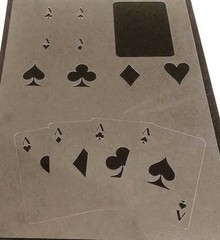 Game Playing Original Poker Cards Size Ace Diamond Club Heart Spade Stencil