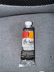 Grumbacher Pre-Tested Oil Paint, 37ml/1.25 oz., Transparent Orange (P005G)