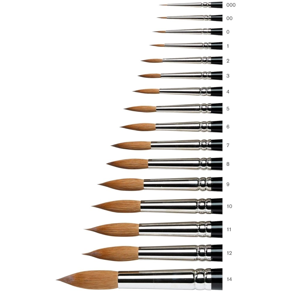 Winsor & Newton Round Watercolor Sable Brush-~