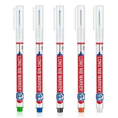 4PCS Deep Hole Marker Pens Long Nib 20mm Waterproof Markers for Metal Waterproof