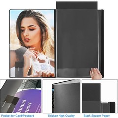 Heavy Duty Binder with Plastic Sleeves 18″x24″, Portfolio Folder with 30 Clea…