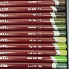 Derwent Pastel Pencils Set Of 72, SLIGHTLY USED
